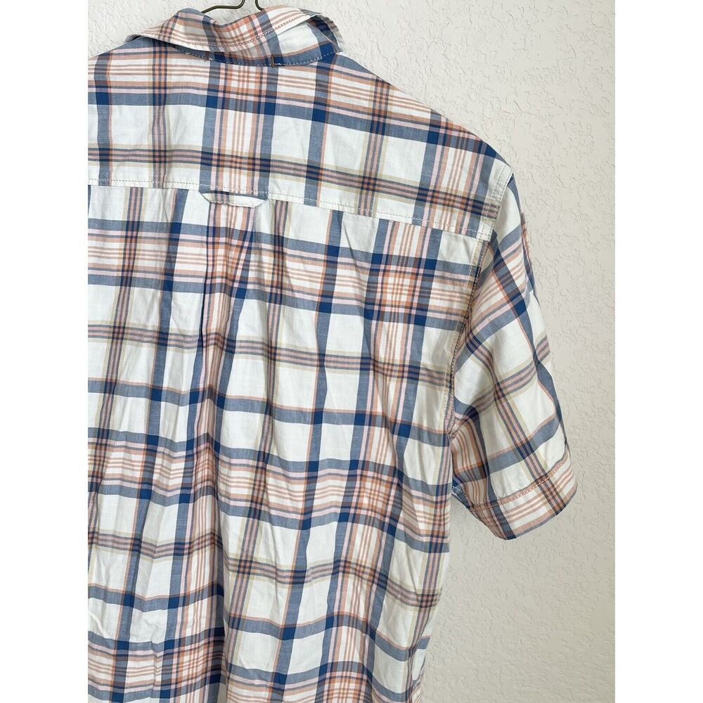 Tommy Bahama Mens Orange Striped Button Down Shirt Small 100% Cotton Pre-owned - Picture 11 of 12